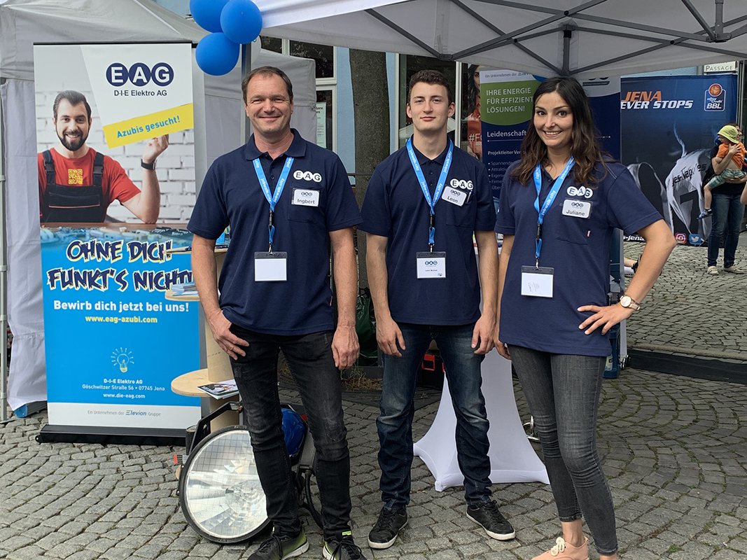 D-I-E Elektro AG: Zahlreiche Besucher und interessante Gespräche beim Jenaer Jobwalk
