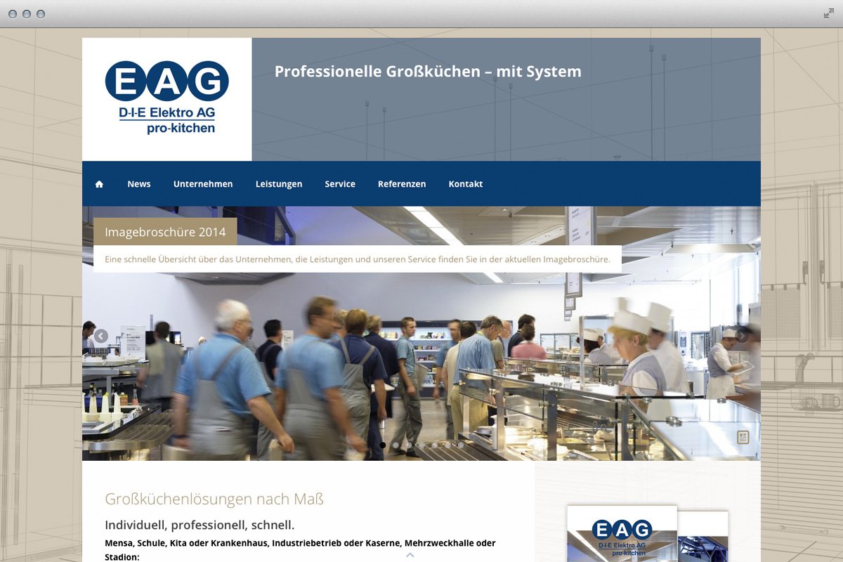 EAG pro-kitchen Website 